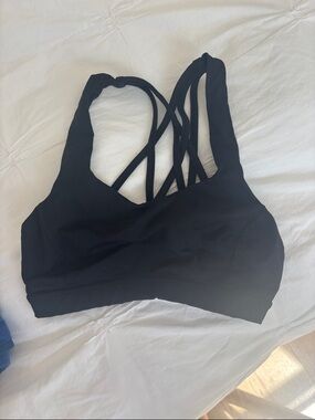 lululemon athletica Black Strappy Low-Impact Sports Bra